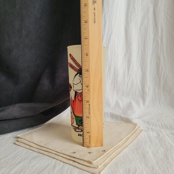 Vintage 50s Indian "Doctor" Frosted Glass Tumbler Bill T Lores Texaco Giftware - Picture 5 of 7